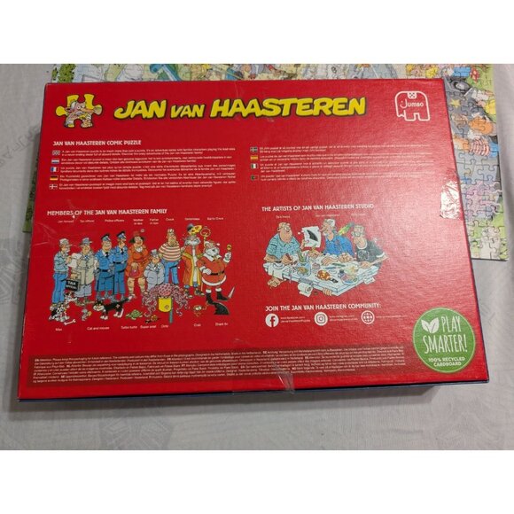 Jan Van Haasteren Comic Puzzle 1000 Pcs Film Set Complete - Picture 6 of 11